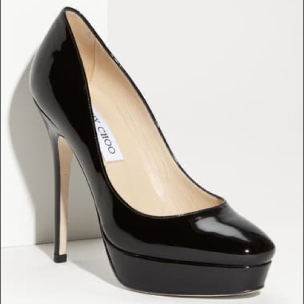 Jimmy Choo Black Patent Leather Heels